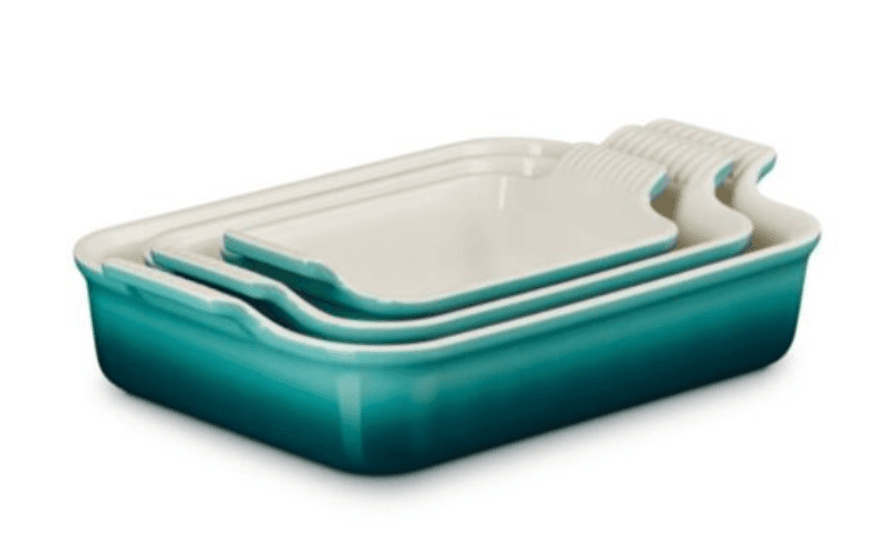Set de 3 Travessas Retangulares Heritage Le Creuset